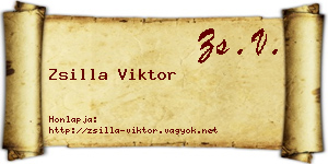 Zsilla Viktor névjegykártya